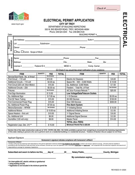 does getting new electrical box require a permit in michigan|state of Michigan electrical permit.